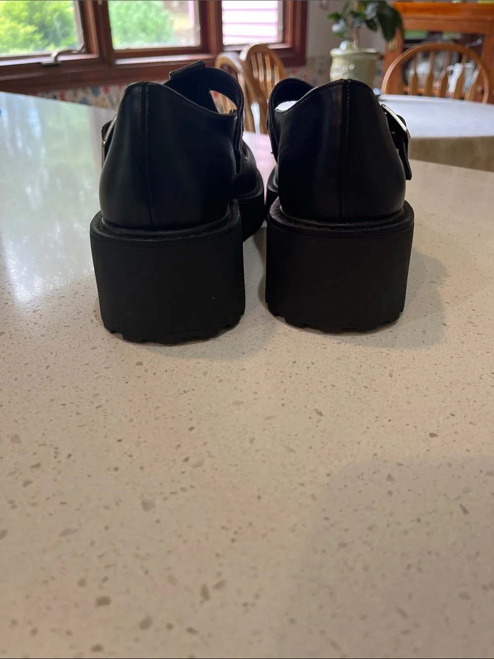 Madden Girl Black Platform Mary Jane with Buckle
